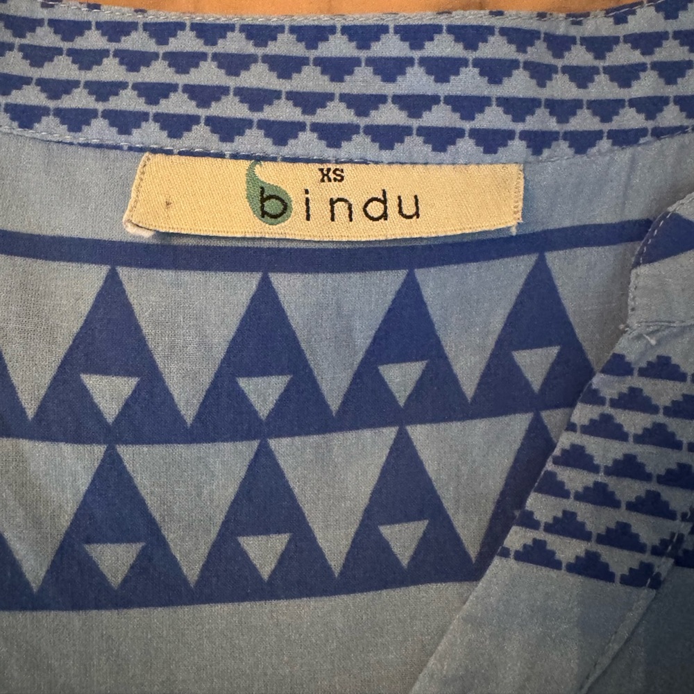 BINDU, Cotton Print Dress, Sz. - Picture 4 of 8